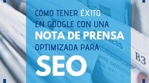 nota de prensa para seo. Corregido