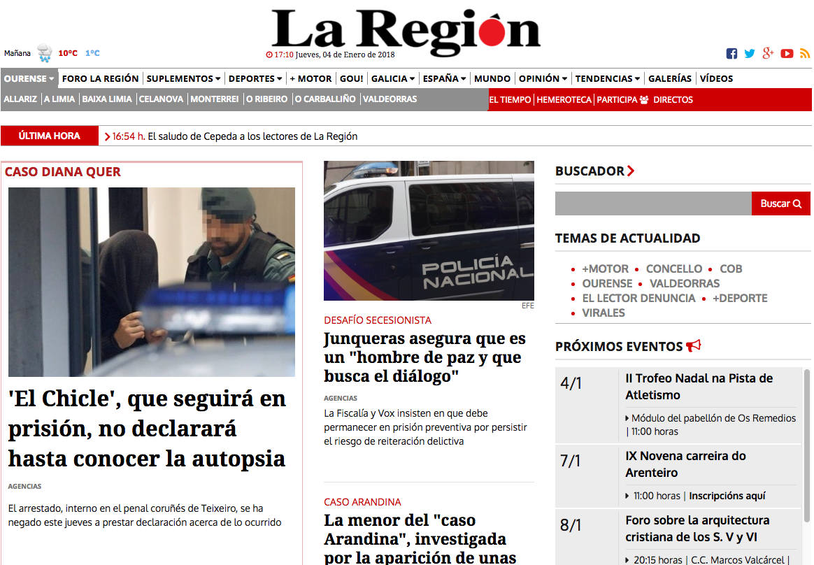 La región