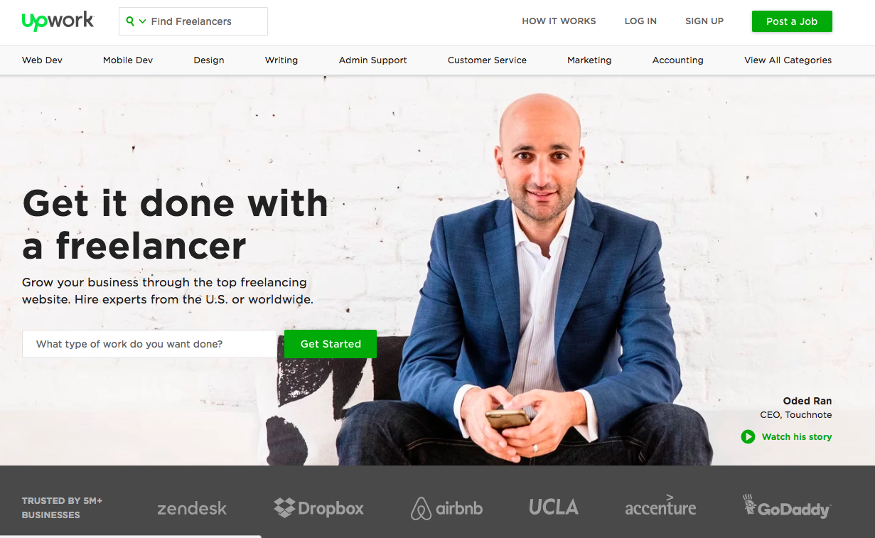 Herramientas periodistas freelance: upwork_alt