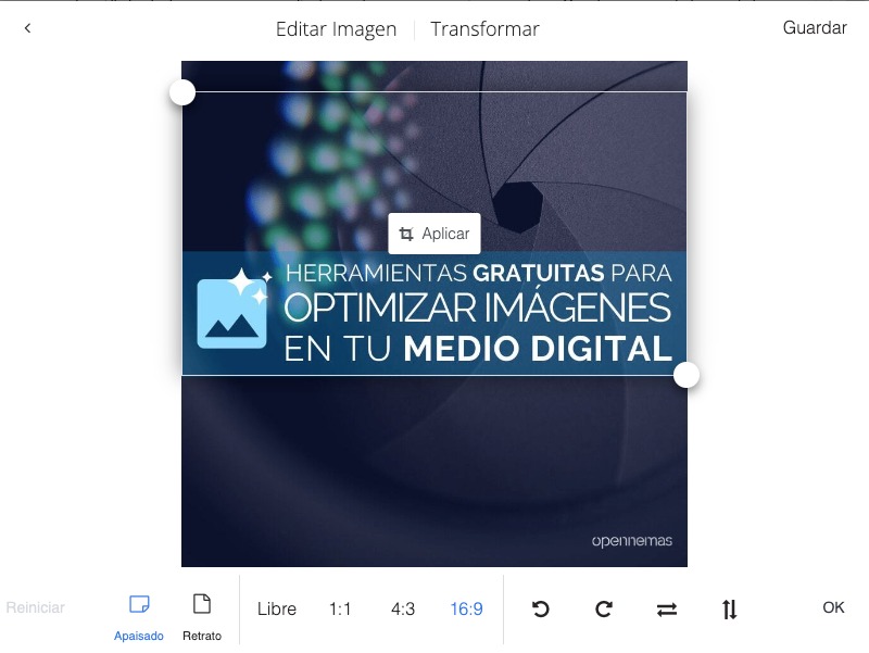 Opennemas editor imágenes