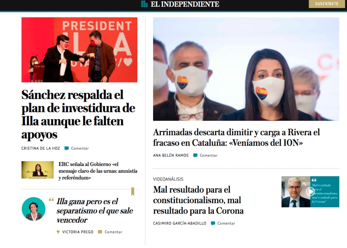 Medios digitales en español: El Independiente