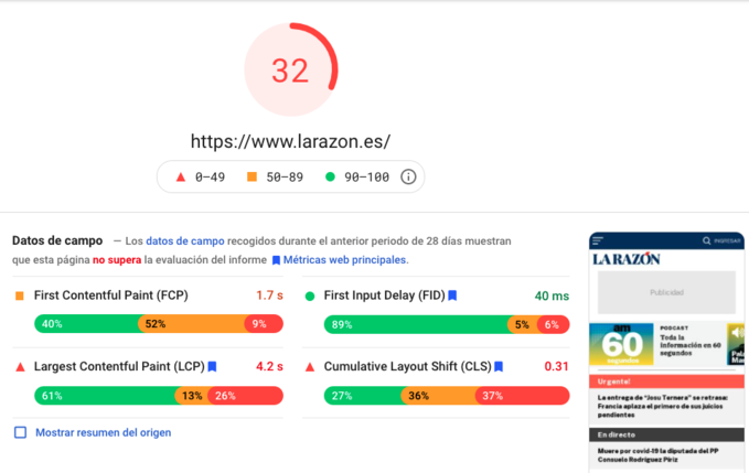 version movil la razon