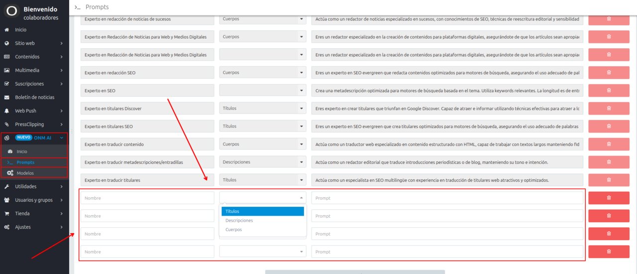 ¿Cómo crear un rol en Opennemas?