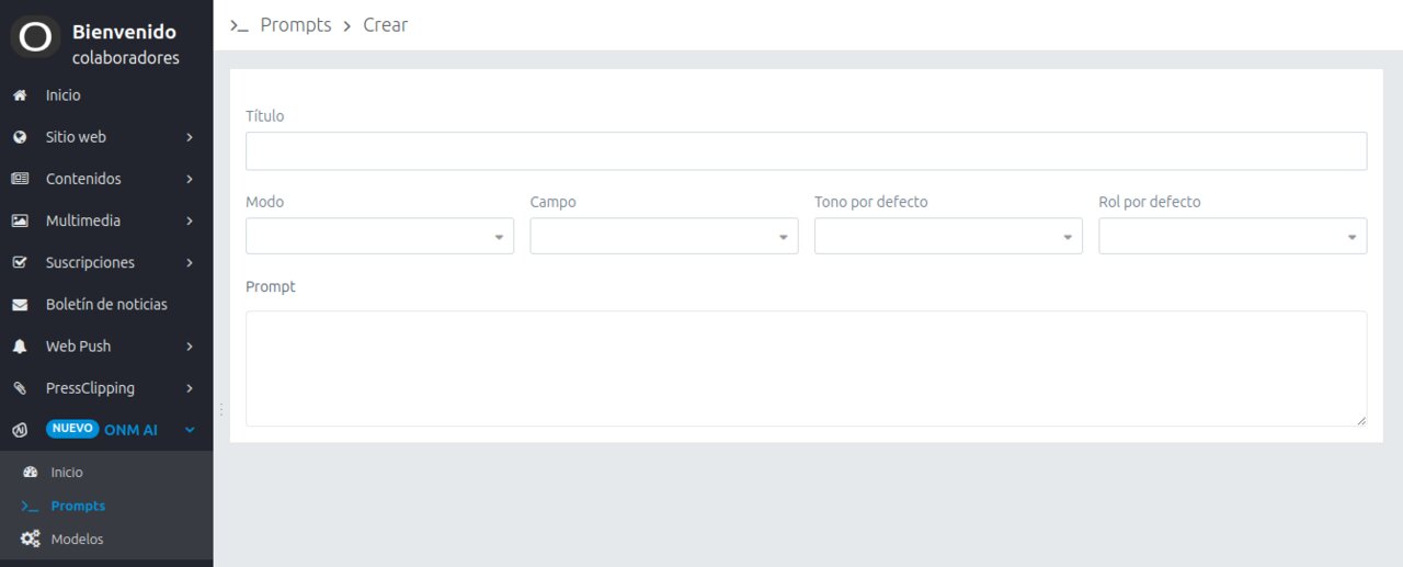 ¿Cómo crear prompts en Opennemas AI?