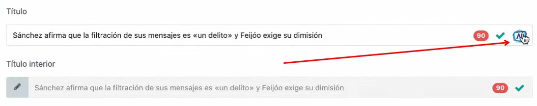¿Cómo editar un titular con Opennemas AI?