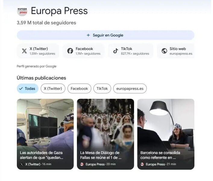 Europa Press Google Discover