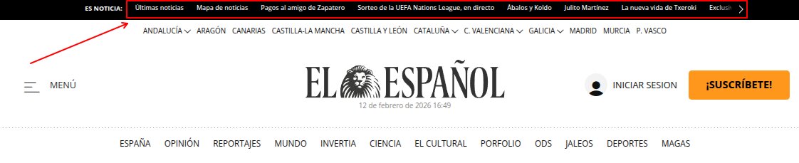 El menú SEO en un recuadro en rojo